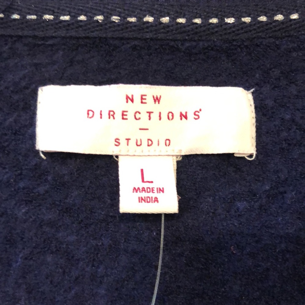 Blessed Navy Sweatshirt By New Directions Studio. New - Picture 4 of 13